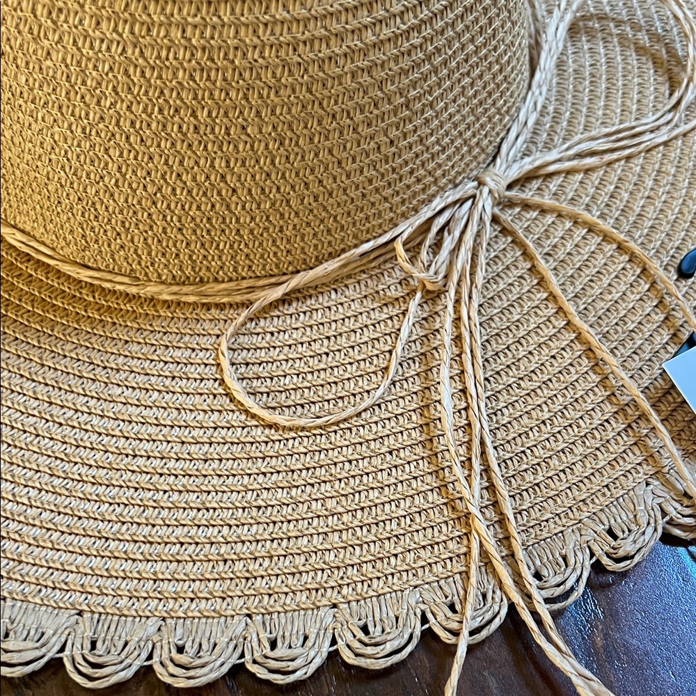 NWT Jessica Simpson Tan Sun Hat - Picture 3 of 9
